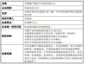錫產(chǎn)微芯喜獲營(yíng)業(yè)執(zhí)照，法人代表引領(lǐng)技術(shù)服務(wù)與轉(zhuǎn)讓新篇章